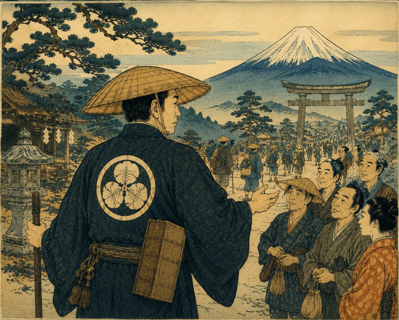 御師が神社の信用を庶民へ橋渡ししていた情景 — 信用経済の心臓